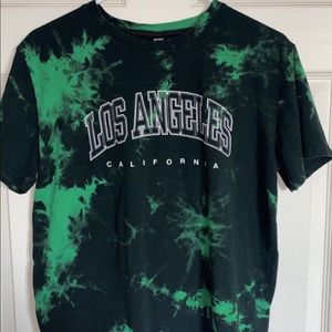 Los Angeles Green Tie Dye Shirt (Size M)